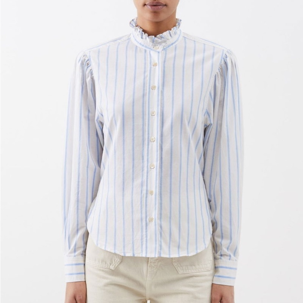 Isabel Marant Blue and White Blouse